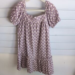 Floral Purple Kids Dress